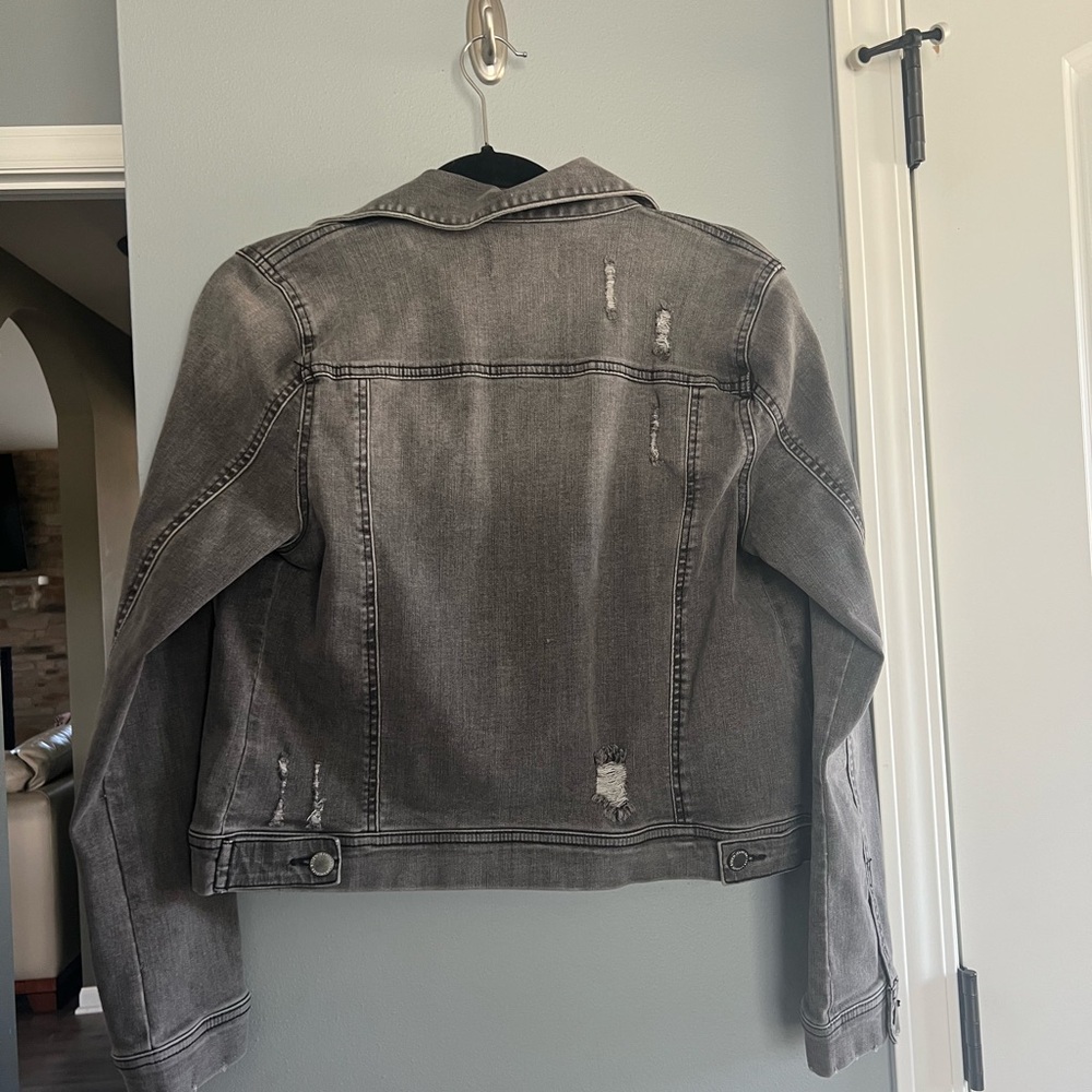 Gray Risen Denim Jacket - image 3